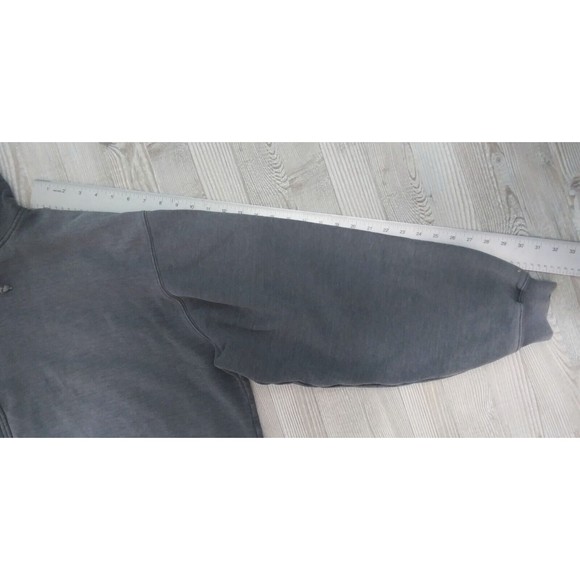 Carhartt Men's 3XL Tall Full Zip Gray  Hoodie Jacket Sweater Distressed XXXL - Picture 11 of 12